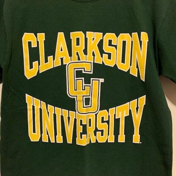 CLARKSON UNIVERSITY SIZE SMALL CHAMPION T-SHIRT - Picture 2 of 4